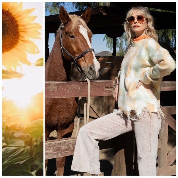 Time Flies Generation Hand Dip Distressed Sweater - Picture 6 of 11